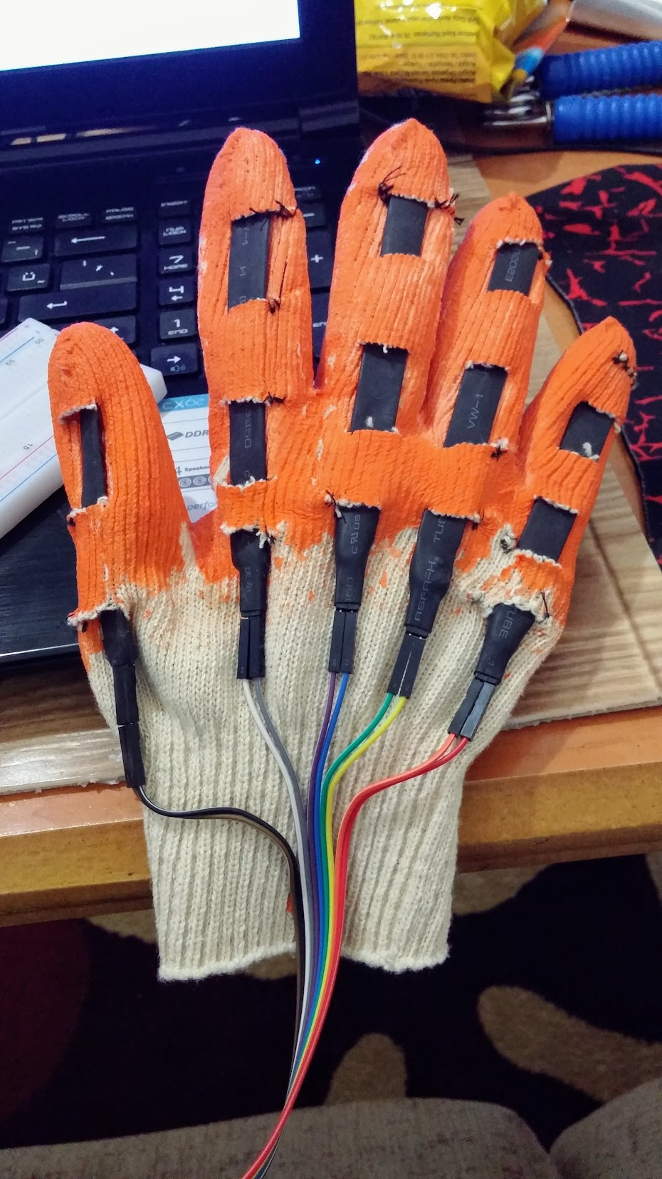 Eldiven Üstten Görünüm